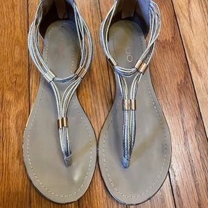 Gold Aldo Gladiator Sandals